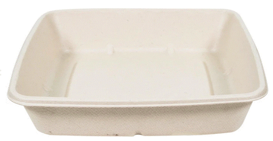 Eco-Craze/Rhino – 1000ml Square Natural Pulp Box – CS1000
