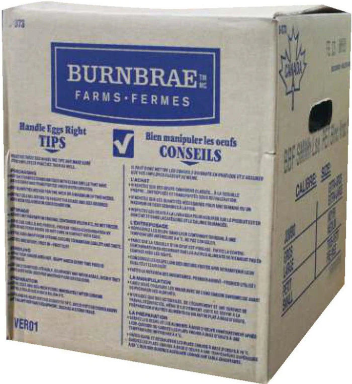 Burnbrae Large Eggs – Loose Pack Online only GTA  15x12(180/case)