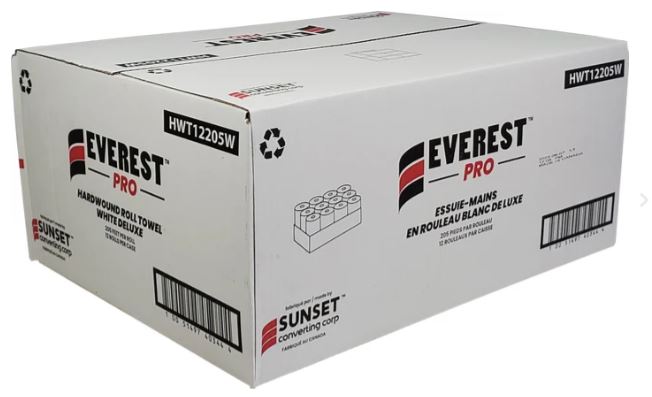 Everest Pro – White Paper Hand Towel | 205 | HWT12205W 12 ROLLS SALE!!!!