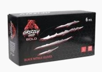 Grizzly Grip Black Nitrile Gloves – 6 Mil B2B pricing available Excellent Product