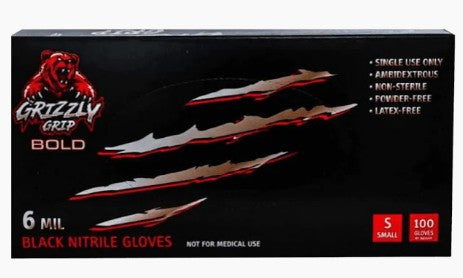 Grizzly Grip Black Nitrile Gloves – 6 Mil B2B pricing available Excellent Product