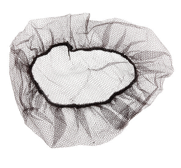 Brown Nylon Hairnet – 21" Medium Mesh – 100 Pack