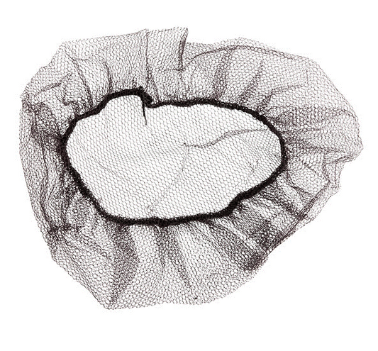 Brown Nylon Hairnet – 21" Medium Mesh – 100 Pack