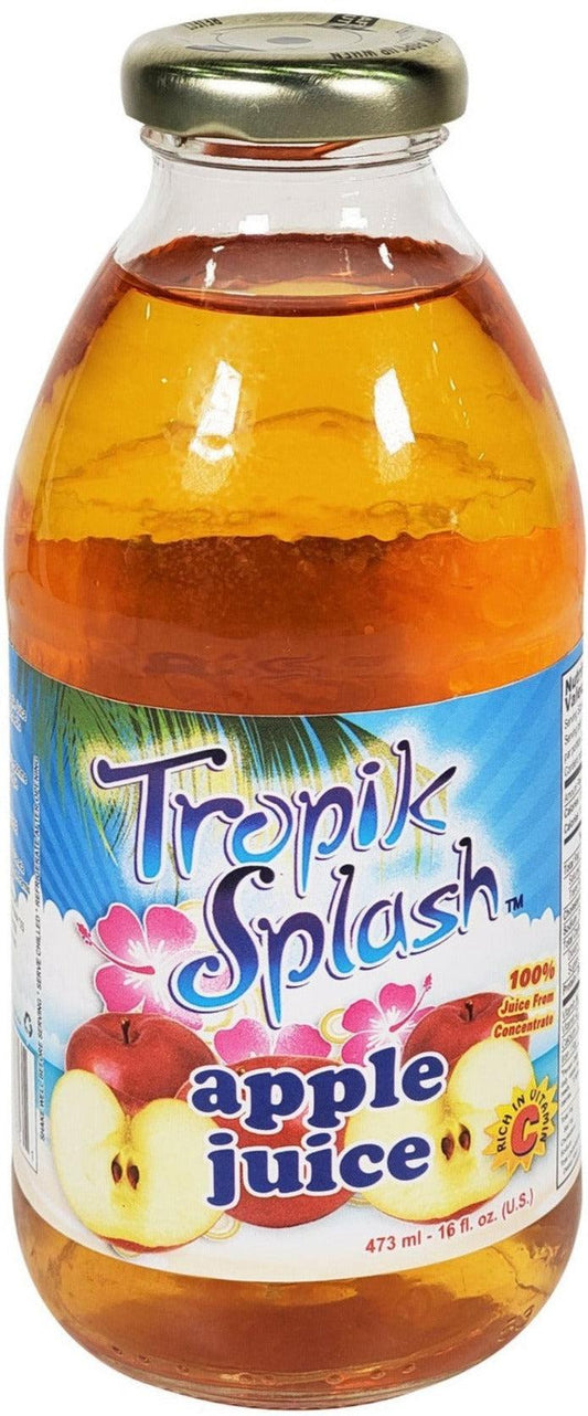 Tropik Splash - Apple Juice, 473mL Bottle, Pack of 12