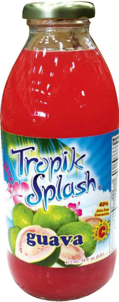 Tropik Splash - Guava Nectar, 473mL Bottle, Pack of 12