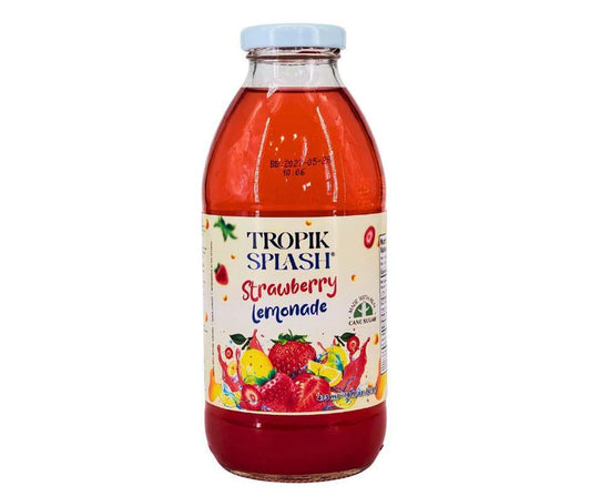 Tropik Splash - Lemonade - Strawberry - Bottles 12x 473ml