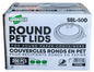 Eco-Craze – PET Round Lid – Fits 500/750/1000ml Paper Container – SBL-500 (200 lids)