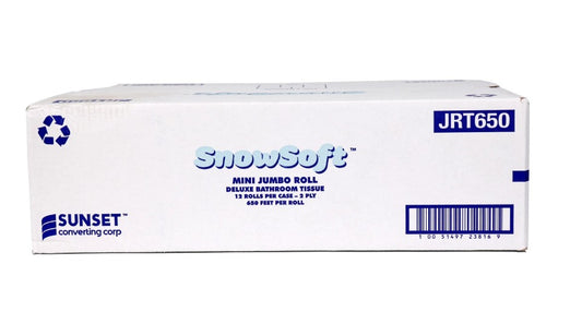 SnowSoft Mini Jumbo Roll Deluxe Bathroom Tissue JRT650