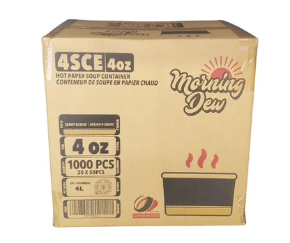 Morning Dew – Plastic Lid and Paper Soup Bowl 4 oz