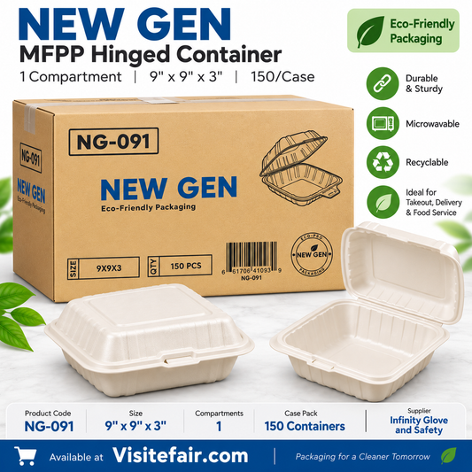 Take‑Out Containers Best Matches for NG091 9×9″ Clamshell