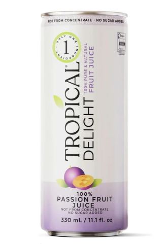 Tropical Delight – Juice – Passion Fruit – No Sugar – Cans 330 mL