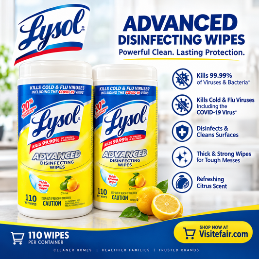 Lysol Advanced Disinfecting Wipes – 110 Count
