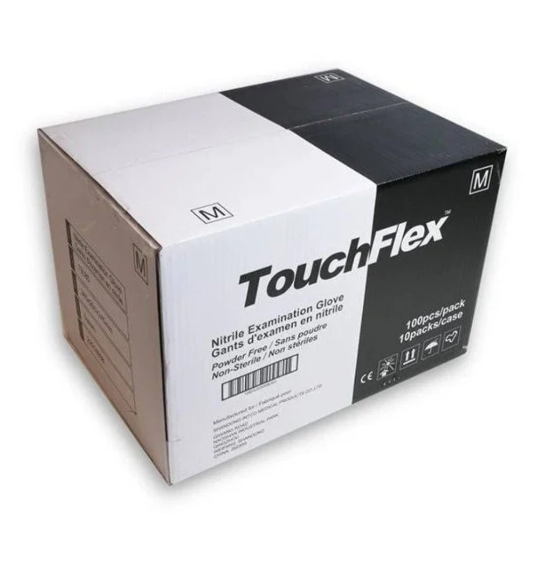 TouchFlex Nitrile Exam Gloves (100/Box • 10 Boxes/Case)