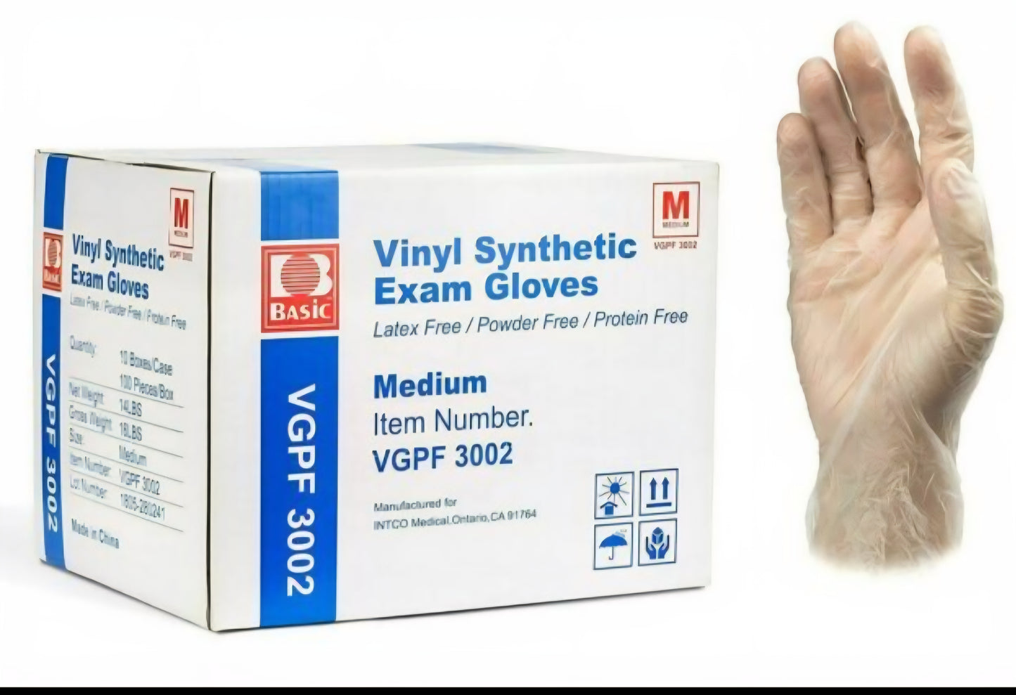 Basic Vinyl Synthetic Exam Gloves