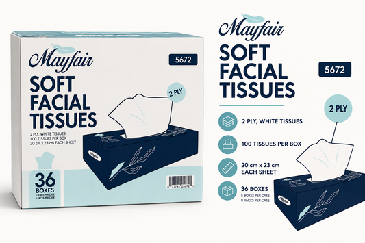 Mayfair Soft Facial Tissues – Product Description 36boxes in a master case