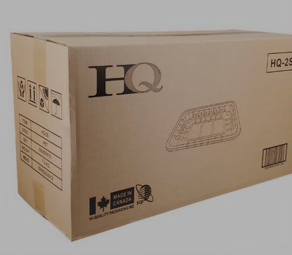 Meat/Produce Trays HQ2S Clear Plastic Meat Tray (500/case)