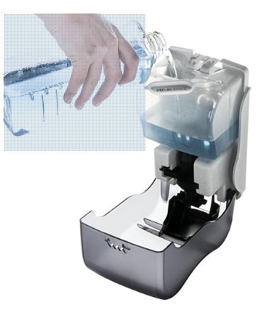 San Jamar SF900TBK Rely Manual Foam Soap & Sanitizer Dispenser – Black Pearl