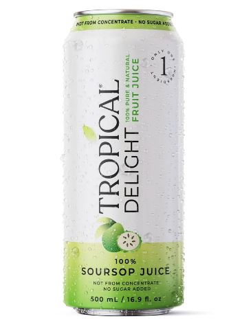 Tropical Delight 100% Soursop Juice – 500 mLx12/case