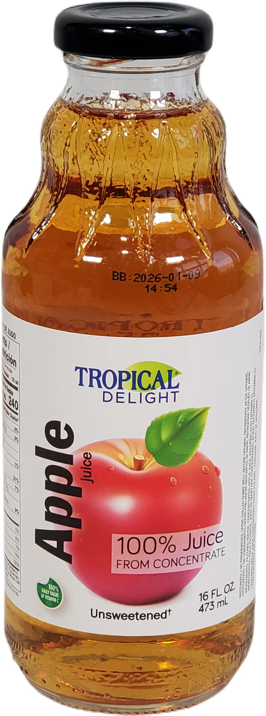 Tropical Delight Apple Juice – 473ml Bottles (12 Pack Case)