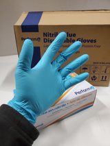 Nitrile Blue Medical Grade Disposable Glove Latex Free Powder Free Protein Free 100 Gloves/Box