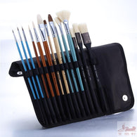 14pcs/Set,High Quality art supplies oil painting brush gouache watercolor brush pen fan shape brush pen painting brush set