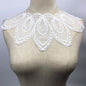1Pcs White Fine Venise Lace Fabric Dress Applique Blouse Sewing Trims DIY Neckline Collar Costume Decoration Accessories