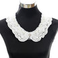 1Pcs White Fine Venise Lace Fabric Dress Applique Blouse Sewing Trims DIY Neckline Collar Costume Decoration Accessories