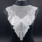 1Pcs White Fine Venise Lace Fabric Dress Applique Blouse Sewing Trims DIY Neckline Collar Costume Decoration Accessories