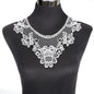 1Pcs White Fine Venise Lace Fabric Dress Applique Blouse Sewing Trims DIY Neckline Collar Costume Decoration Accessories