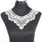 1Pcs White Fine Venise Lace Fabric Dress Applique Blouse Sewing Trims DIY Neckline Collar Costume Decoration Accessories