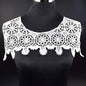 1Pcs White Fine Venise Lace Fabric Dress Applique Blouse Sewing Trims DIY Neckline Collar Costume Decoration Accessories