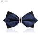 1Piece Bling Crystal Metal Decoration Sharp Corners Bow Tie Butterfly Knot Men's Accessories Wedding Party Banquet Club Business