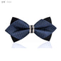 1Piece Bling Crystal Metal Decoration Sharp Corners Bow Tie Butterfly Knot Men's Accessories Wedding Party Banquet Club Business