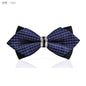 1Piece Bling Crystal Metal Decoration Sharp Corners Bow Tie Butterfly Knot Men's Accessories Wedding Party Banquet Club Business