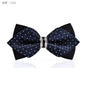 1Piece Bling Crystal Metal Decoration Sharp Corners Bow Tie Butterfly Knot Men's Accessories Wedding Party Banquet Club Business