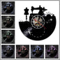 1Piece I Love Sewing Retro LED Wall Lamp Vinyl Record Wall Clock Sewing Machine Color Changing Wall Light Seamstress Gift