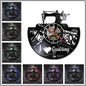 1Piece I Love Sewing Retro LED Wall Lamp Vinyl Record Wall Clock Sewing Machine Color Changing Wall Light Seamstress Gift