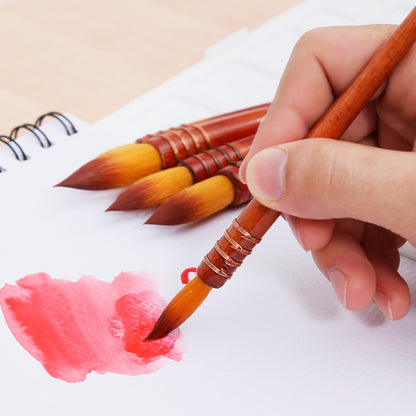 1Piece Nylon Hair Watercolor Paint Brush Ancient Rhyme Style Acrylic Painting Brush Art Supplies 40RT