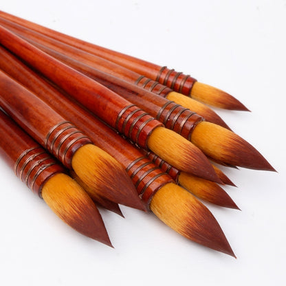 1Piece Nylon Hair Watercolor Paint Brush Ancient Rhyme Style Acrylic Painting Brush Art Supplies 40RT