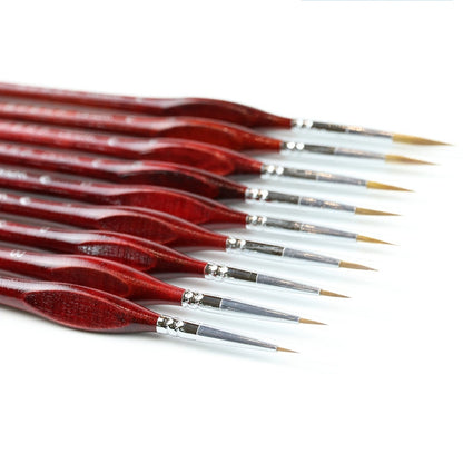 1Piece Paint Brush Fine Miniature Fine Hook Line Nail Art Drawing Brushes Wolf Half Paint Brushes For Acrylic Painting Supplies