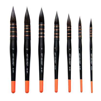 1Piece Watercolor Brush Pen Handmade Squirrel Hair Painting Brushes for Artists Gouache Acrylic Art Painting Supplies Stationery