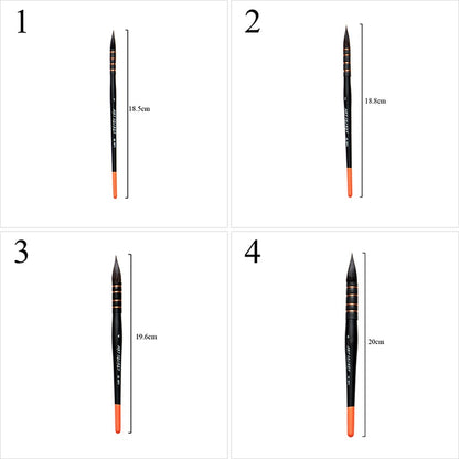 1Piece Watercolor Brush Pen Handmade Squirrel Hair Painting Brushes for Artists Gouache Acrylic Art Painting Supplies Stationery