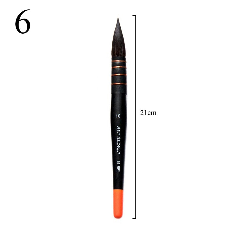 1Piece Watercolor Brush Pen Handmade Squirrel Hair Painting Brushes for Artists Gouache Acrylic Art Painting Supplies Stationery