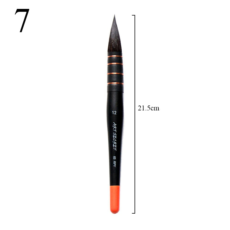 1Piece Watercolor Brush Pen Handmade Squirrel Hair Painting Brushes for Artists Gouache Acrylic Art Painting Supplies Stationery