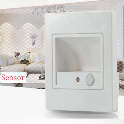 1pcs/5pcs/10pcs Indoor PIR Motion Sensor Led Stair Light Infrared Human Body Induction Wall Lamp Recessed Step Ladder Wall Light