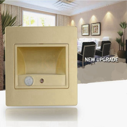 1pcs/5pcs/10pcs Indoor PIR Motion Sensor Led Stair Light Infrared Human Body Induction Wall Lamp Recessed Step Ladder Wall Light