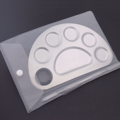 1set Nail Art Palette Painting Gel Polish Paint Mixing Plate Half Round Manicure Spatula Nail Supplies Tool for Professional New