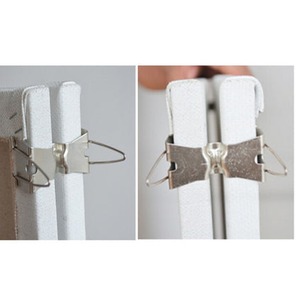 1x Heavy Duty Stainless Steel WET CANVAS CLIPS Hold 2 canvas face to face For Oil painting frame Art Supplies