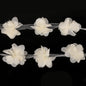 1yard=12pcs flowers 3D Chiffon Cluster Flowers Lace Dress Decoration Lace Fabric Applique Trimming Sewing Supplies
