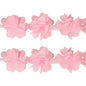 1yard=12pcs flowers 3D Chiffon Cluster Flowers Lace Dress Decoration Lace Fabric Applique Trimming Sewing Supplies